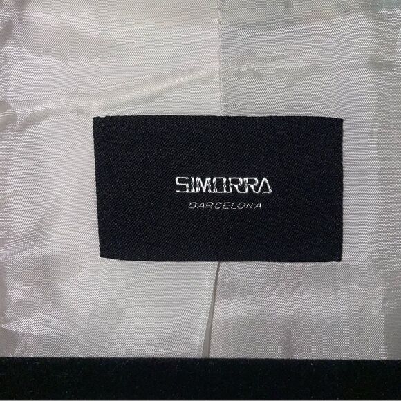 Simorra Barcelona Size 10 Jacket Stand Collar Zipper Blazer Art to Wear - Picture 5 of 9